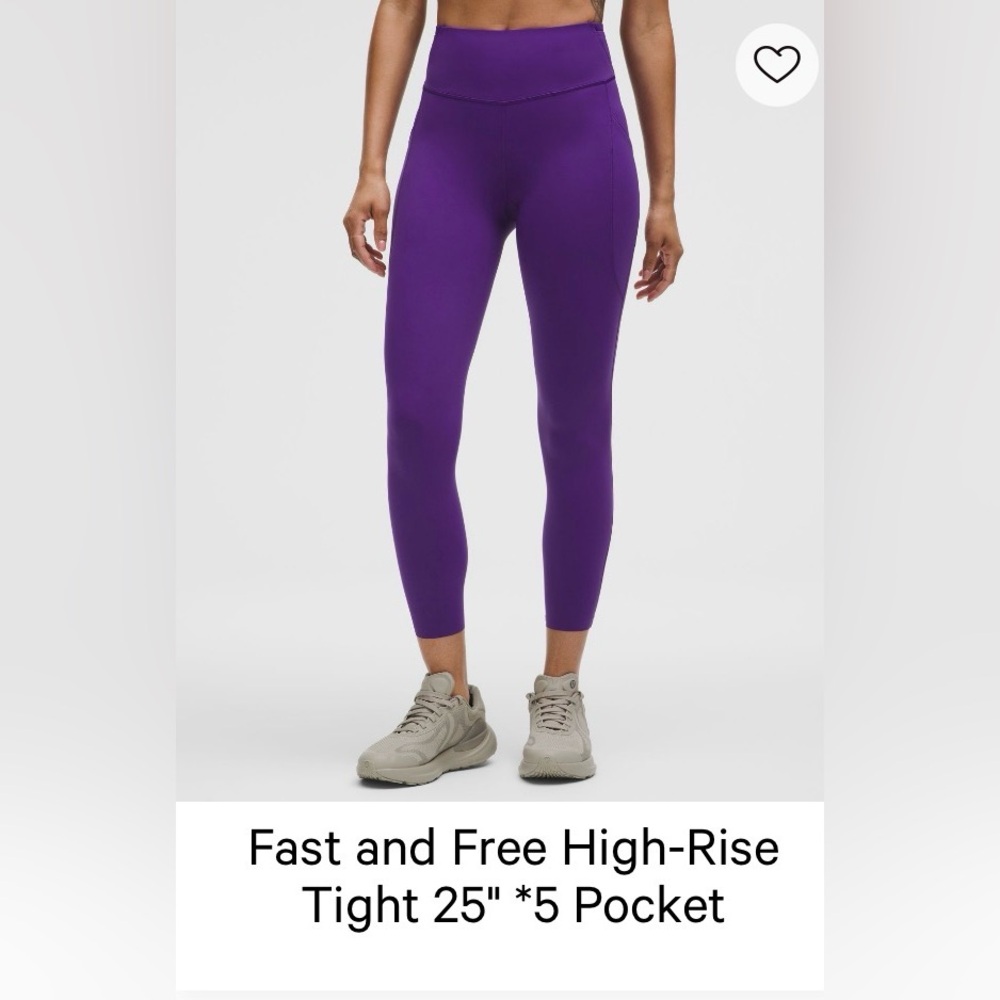 lululemon athletica Vibrant Purple Leggings